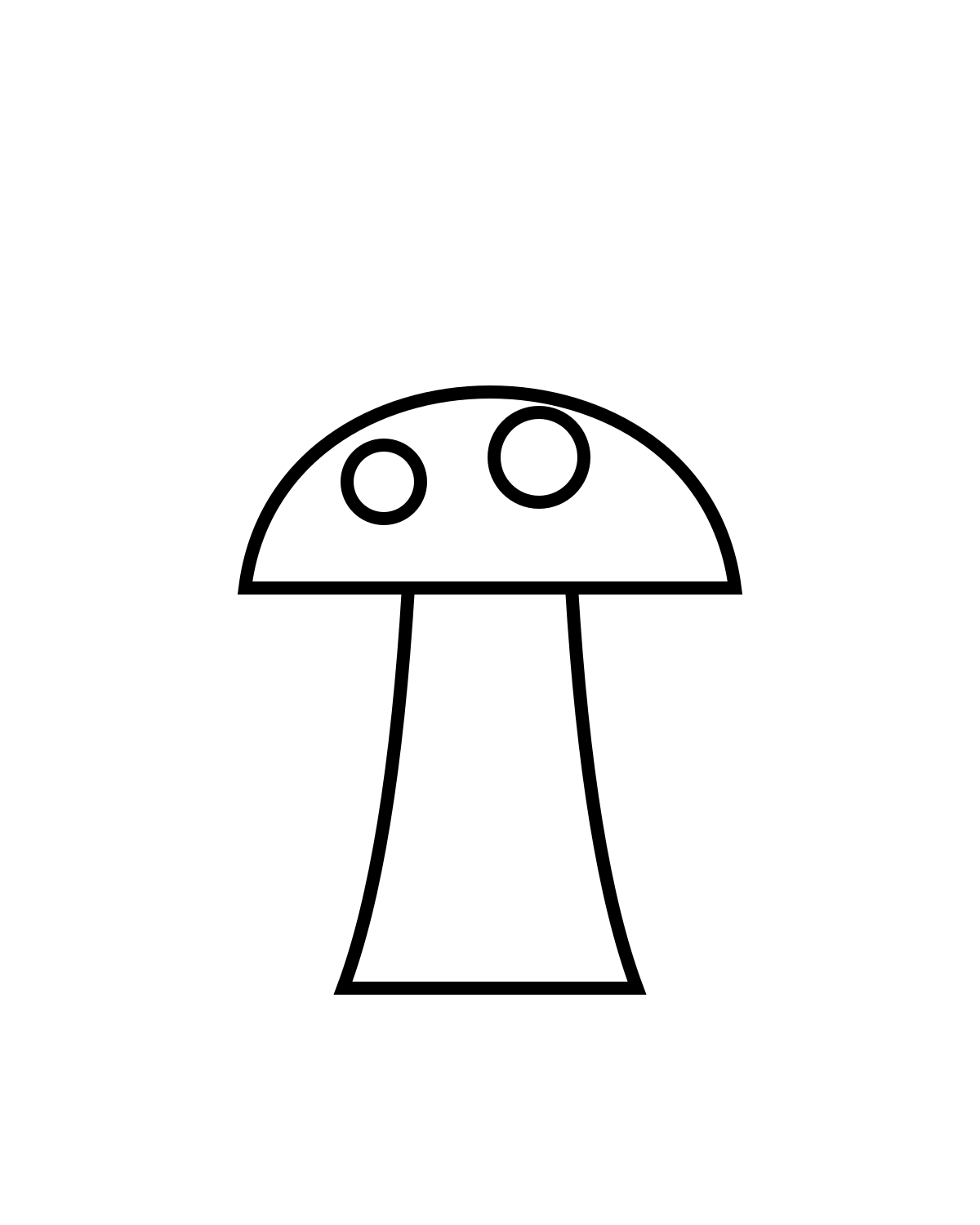 Mushroom Coloring Page Printable