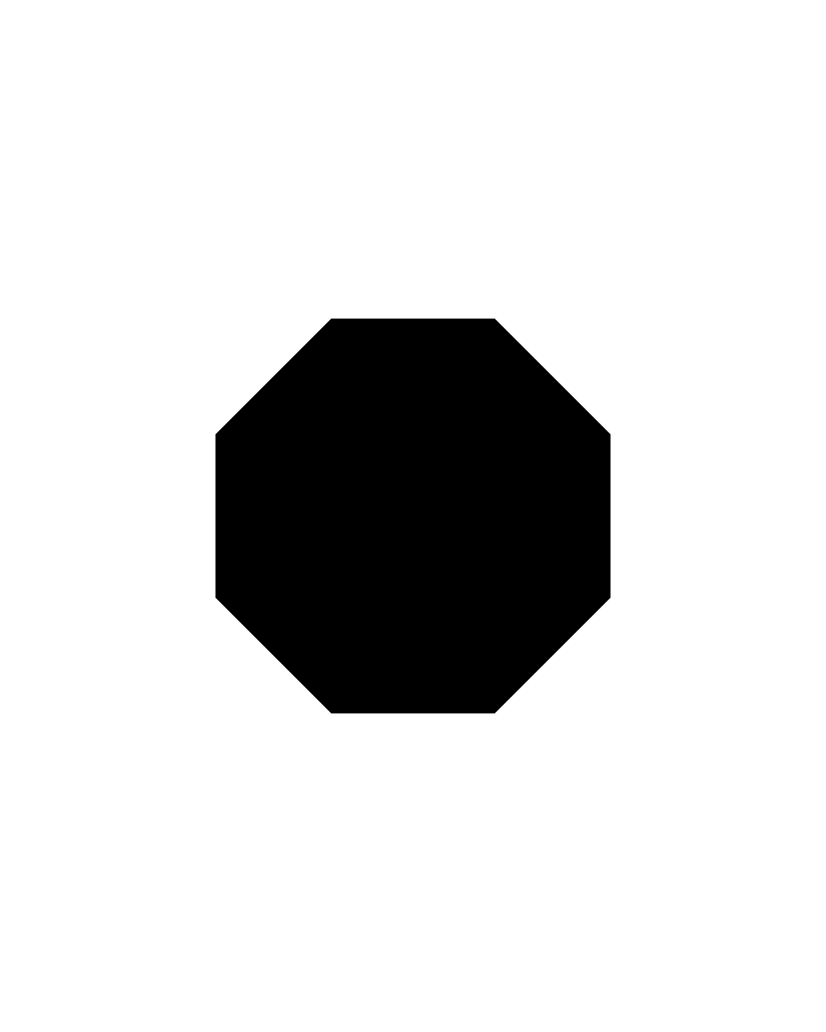 Octagon Stencil Printable