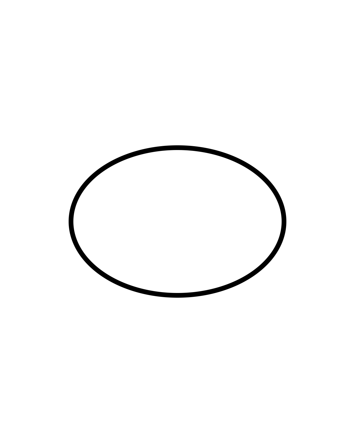 Oval Outline Printable