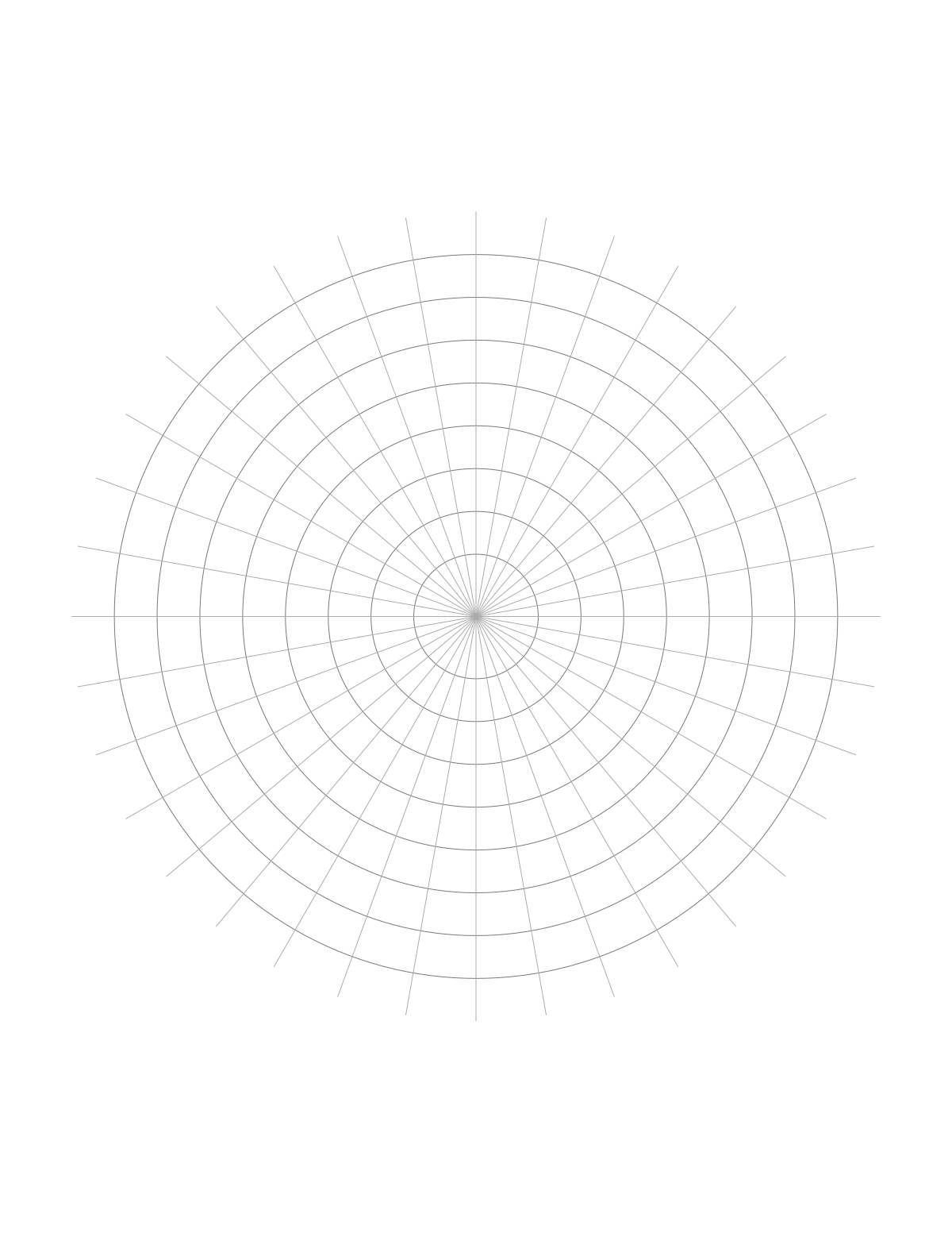 Polar Graph Paper Printable