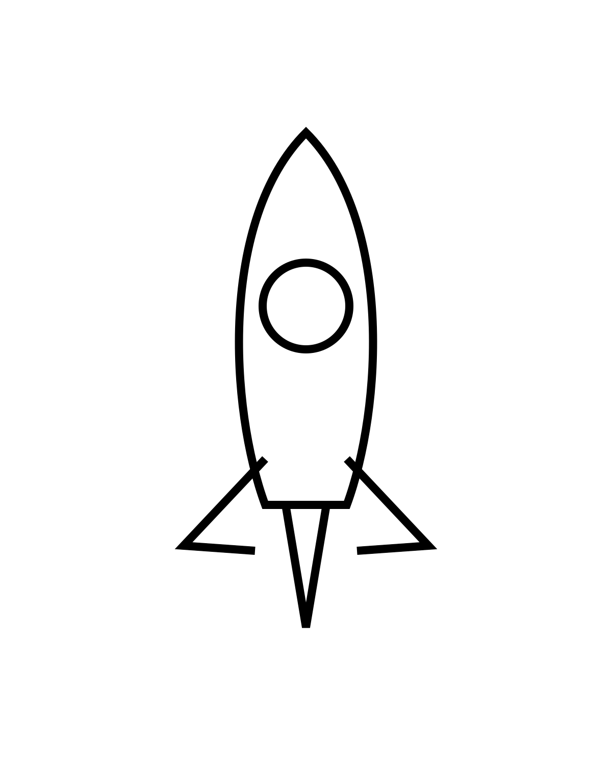Rocket Coloring Page Printable