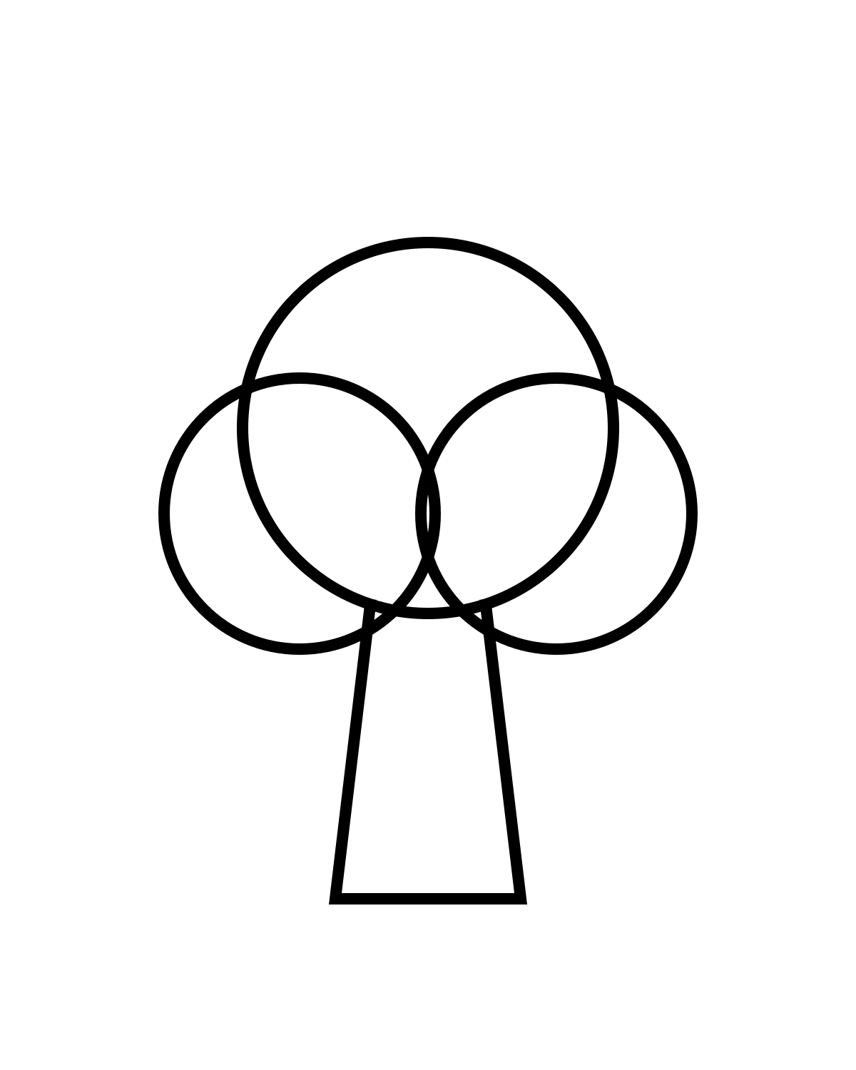 Tree Coloring Page Printable