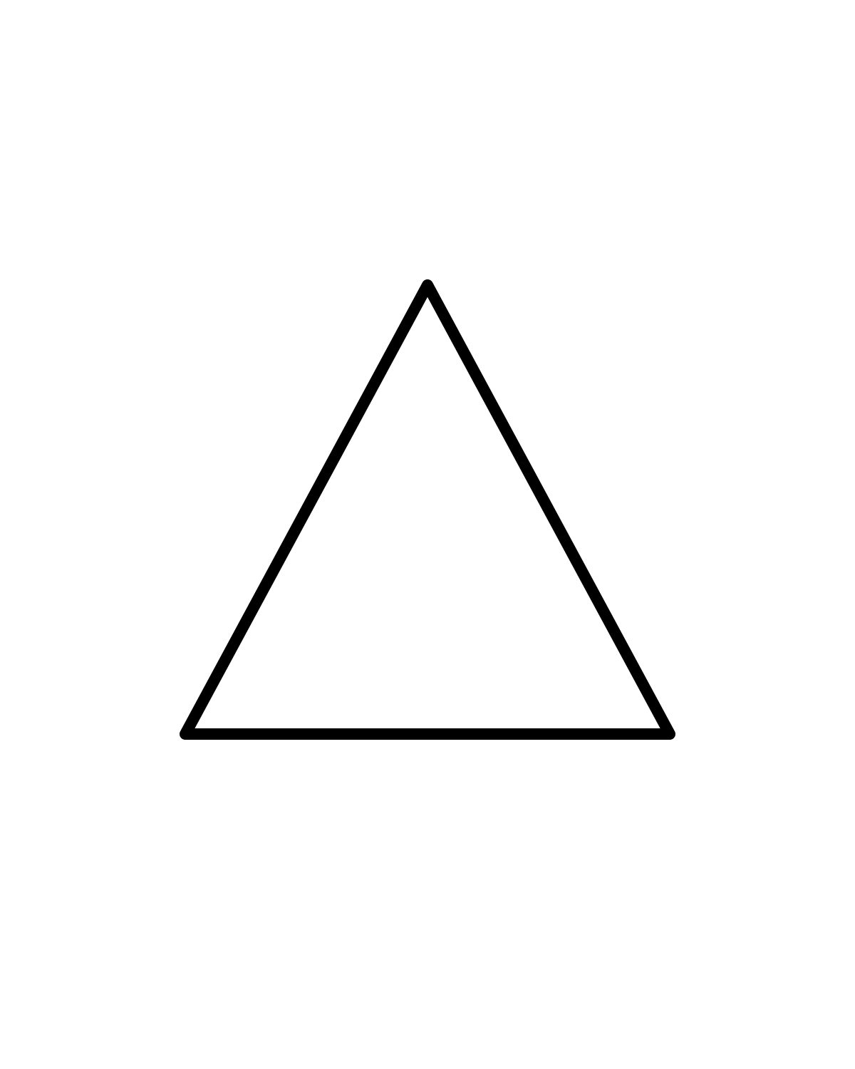 Triangle Outline Printable