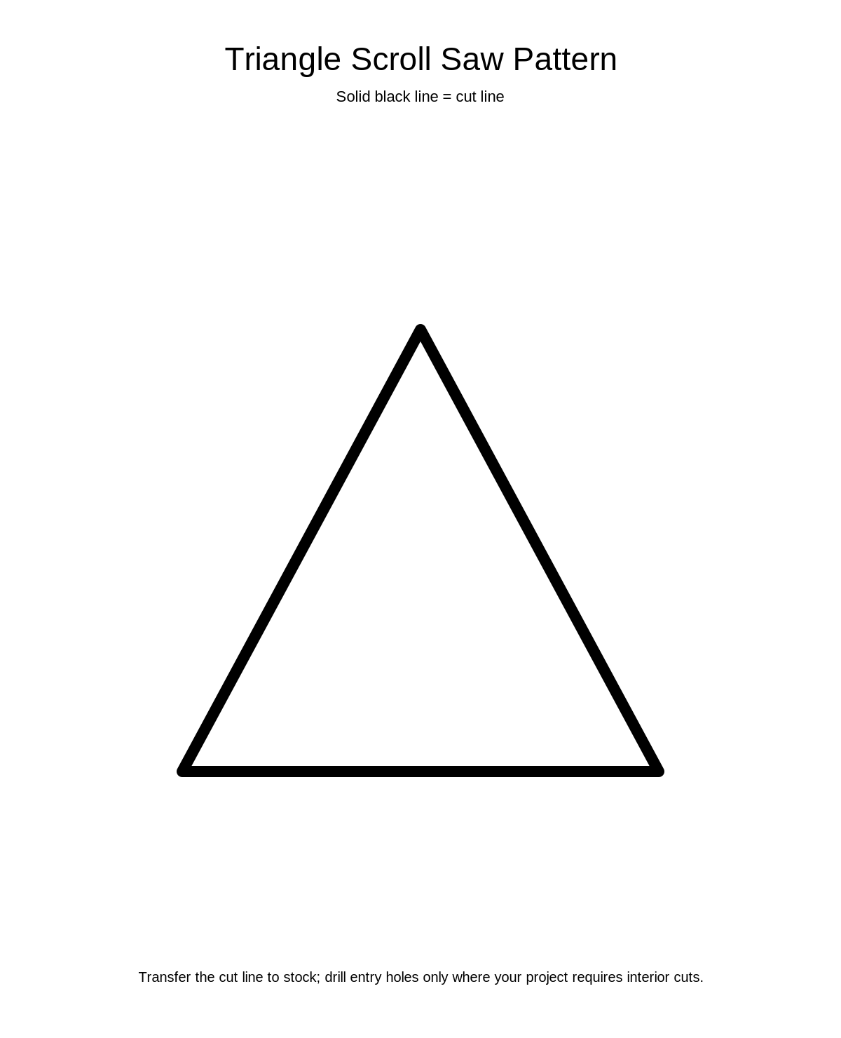 Triangle Scroll Saw Pattern