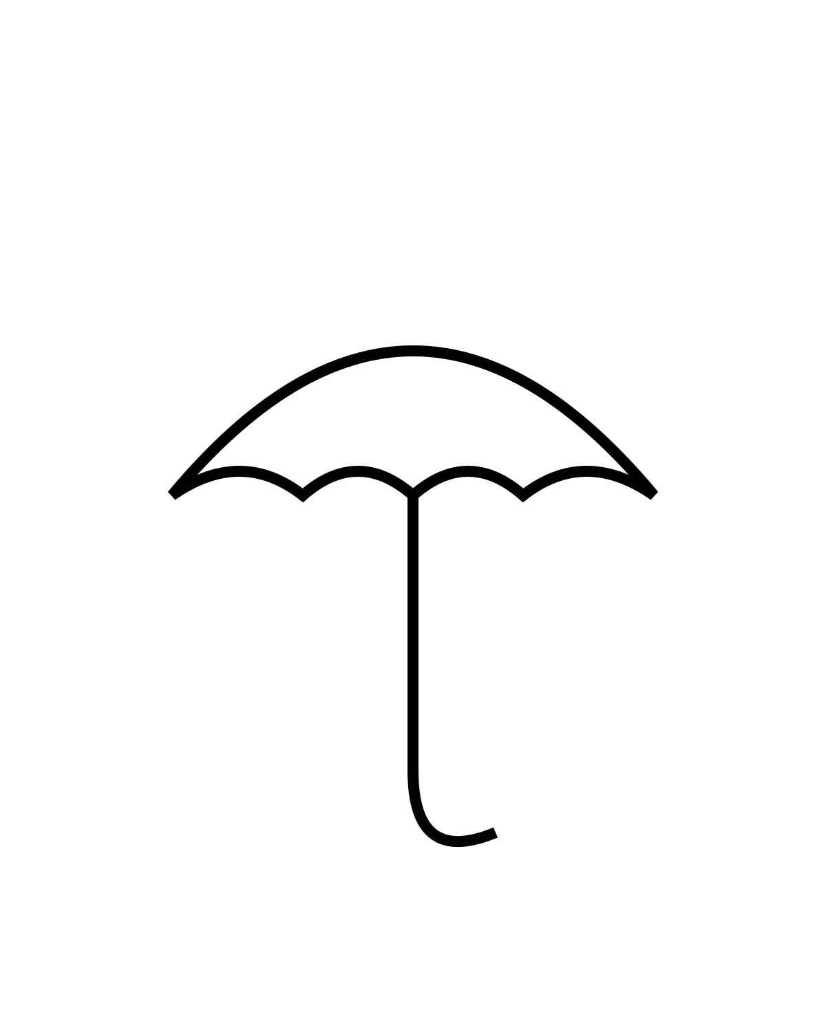 Umbrella Coloring Page Printable