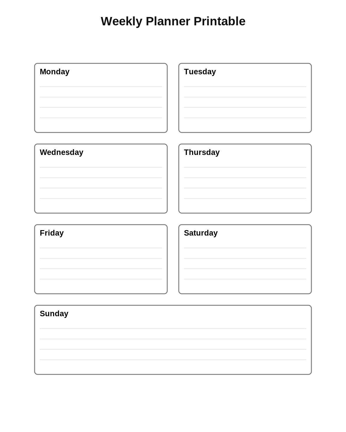 Planners